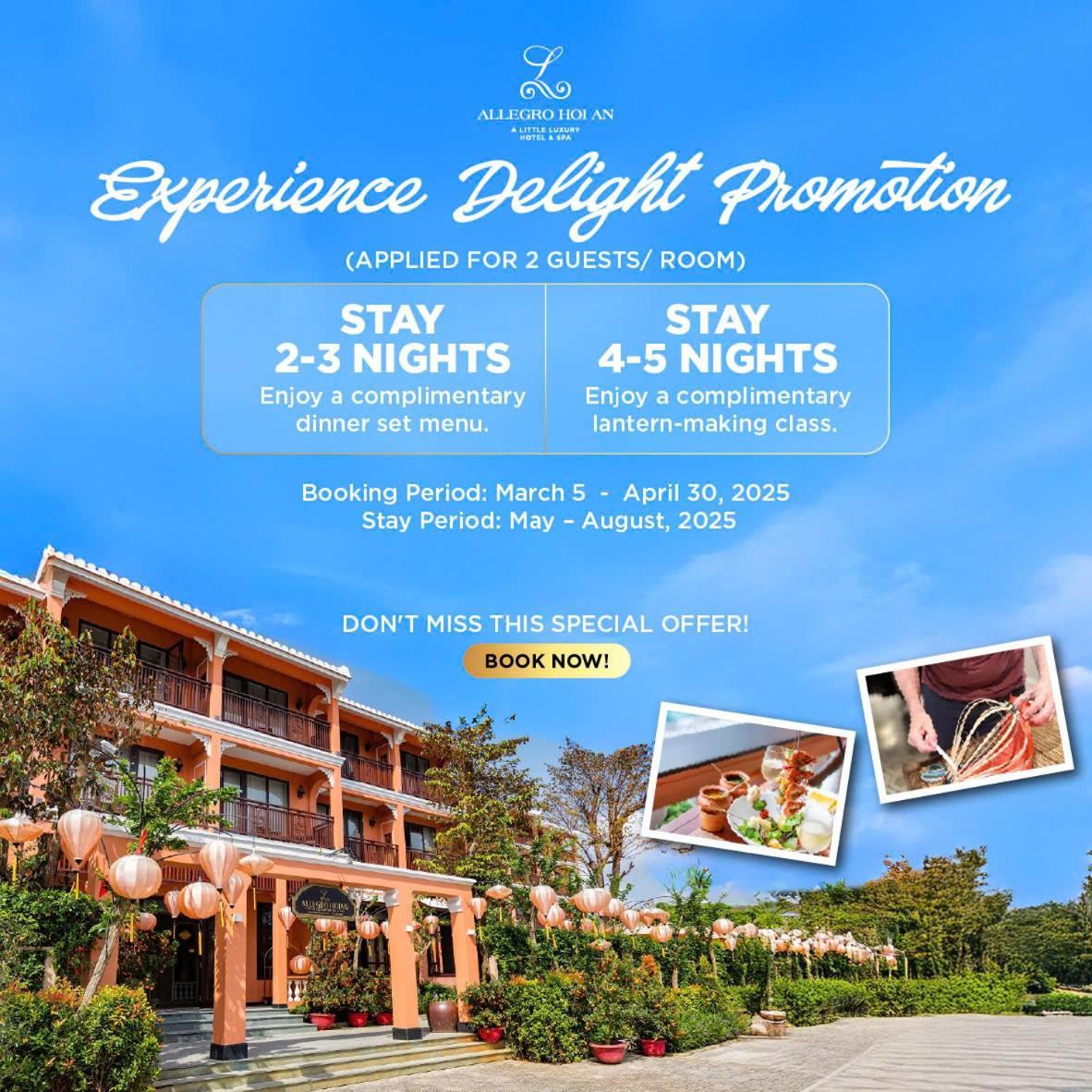 Allegro Hoi An . A Little Luxury Hotel & Spa מראה חיצוני תמונה A promotional banner for a resort